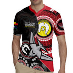 Custom AFL Essendon NAIDOC Week Rugby Jersey Keep The Fire Burning Indigenous Art