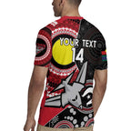 Custom AFL Essendon NAIDOC Week Rugby Jersey Keep The Fire Burning Indigenous Art
