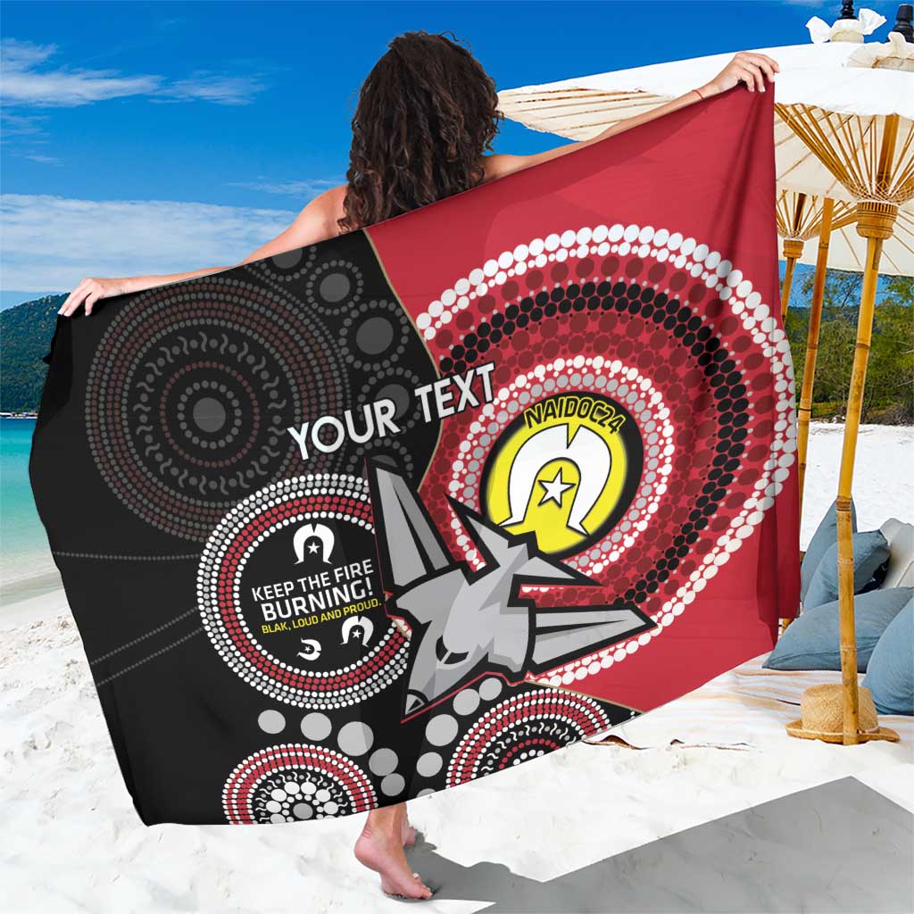 Custom AFL Essendon NAIDOC Week Sarong Keep The Fire Burning Indigenous Art