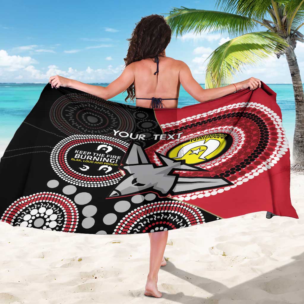 Custom AFL Essendon NAIDOC Week Sarong Keep The Fire Burning Indigenous Art