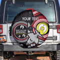 Custom AFL Essendon NAIDOC Week Spare Tire Cover Keep The Fire Burning Indigenous Art