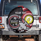Custom AFL Essendon NAIDOC Week Spare Tire Cover Keep The Fire Burning Indigenous Art