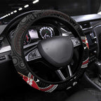 AFL Essendon NAIDOC Week Steering Wheel Cover Keep The Fire Burning Indigenous Art