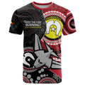 Custom AFL Essendon NAIDOC Week T Shirt Keep The Fire Burning Indigenous Art