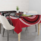 Custom AFL Essendon NAIDOC Week Tablecloth Keep The Fire Burning Indigenous Art