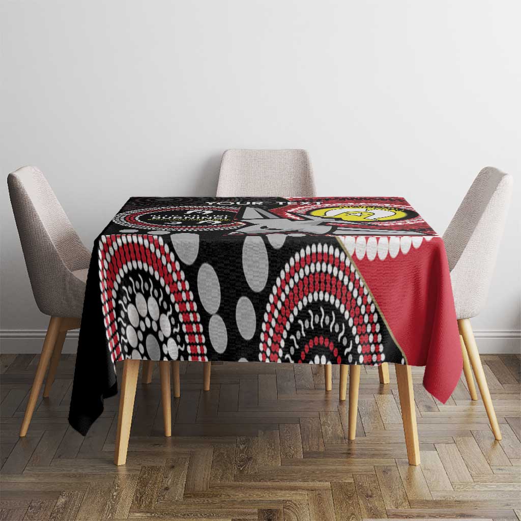 Custom AFL Essendon NAIDOC Week Tablecloth Keep The Fire Burning Indigenous Art