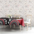 Custom AFL Essendon NAIDOC Week Tablecloth Keep The Fire Burning Indigenous Art