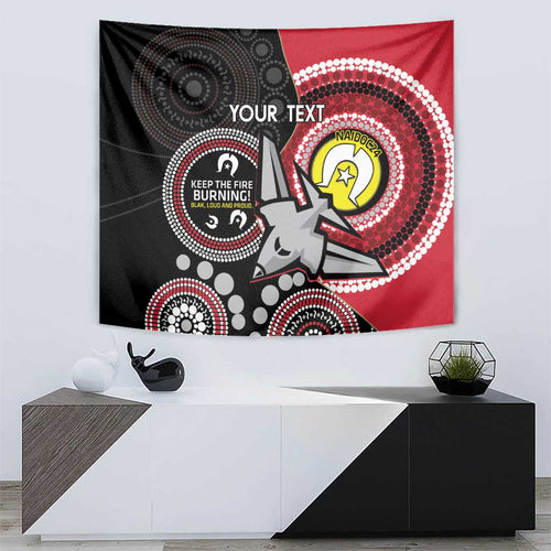 Custom AFL Essendon NAIDOC Week Tapestry Keep The Fire Burning Indigenous Art