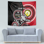 Custom AFL Essendon NAIDOC Week Tapestry Keep The Fire Burning Indigenous Art
