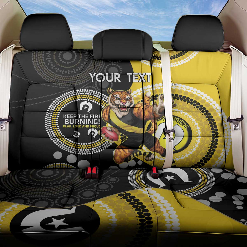 Custom AFL Richmond NAIDOC Week Back Car Seat Cover Keep The Fire Burning Indigenous Art