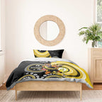Custom AFL Richmond NAIDOC Week Bedding Set Keep The Fire Burning Indigenous Art