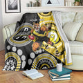 Custom AFL Richmond NAIDOC Week Blanket Keep The Fire Burning Indigenous Art