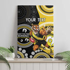 Custom AFL Richmond NAIDOC Week Canvas Wall Art Keep The Fire Burning Indigenous Art