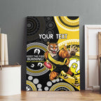 Custom AFL Richmond NAIDOC Week Canvas Wall Art Keep The Fire Burning Indigenous Art