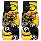 Custom AFL Richmond NAIDOC Week Car Mats Keep The Fire Burning Indigenous Art