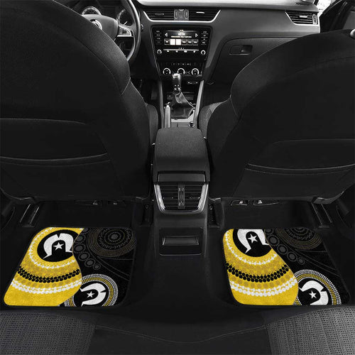 Custom AFL Richmond NAIDOC Week Car Mats Keep The Fire Burning Indigenous Art
