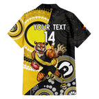Custom AFL Richmond NAIDOC Week Family Matching Tank Maxi Dress and Hawaiian Shirt Keep The Fire Burning Indigenous Art