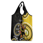 Custom AFL Richmond NAIDOC Week Grocery Bag Keep The Fire Burning Indigenous Art