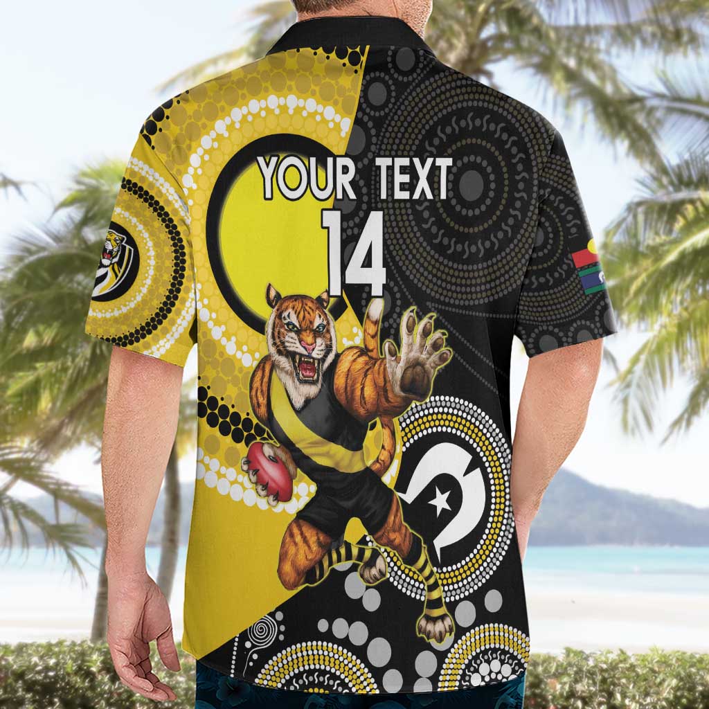 Custom AFL Richmond NAIDOC Week Hawaiian Shirt Keep The Fire Burning Indigenous Art