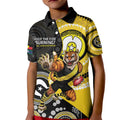 Custom AFL Richmond NAIDOC Week Kid Polo Shirt Keep The Fire Burning Indigenous Art
