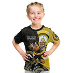 Custom AFL Richmond NAIDOC Week Kid T Shirt Keep The Fire Burning Indigenous Art