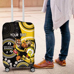 Custom AFL Richmond NAIDOC Week Luggage Cover Keep The Fire Burning Indigenous Art