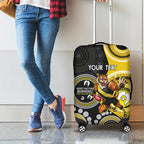 Custom AFL Richmond NAIDOC Week Luggage Cover Keep The Fire Burning Indigenous Art