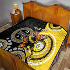 Custom AFL Richmond NAIDOC Week Quilt Keep The Fire Burning Indigenous Art