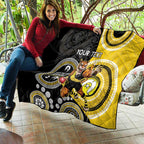 Custom AFL Richmond NAIDOC Week Quilt Keep The Fire Burning Indigenous Art