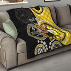 Custom AFL Richmond NAIDOC Week Quilt Keep The Fire Burning Indigenous Art
