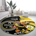 Custom AFL Richmond NAIDOC Week Round Carpet Keep The Fire Burning Indigenous Art