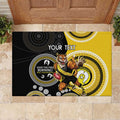 Custom AFL Richmond NAIDOC Week Rubber Doormat Keep The Fire Burning Indigenous Art