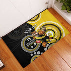 Custom AFL Richmond NAIDOC Week Rubber Doormat Keep The Fire Burning Indigenous Art