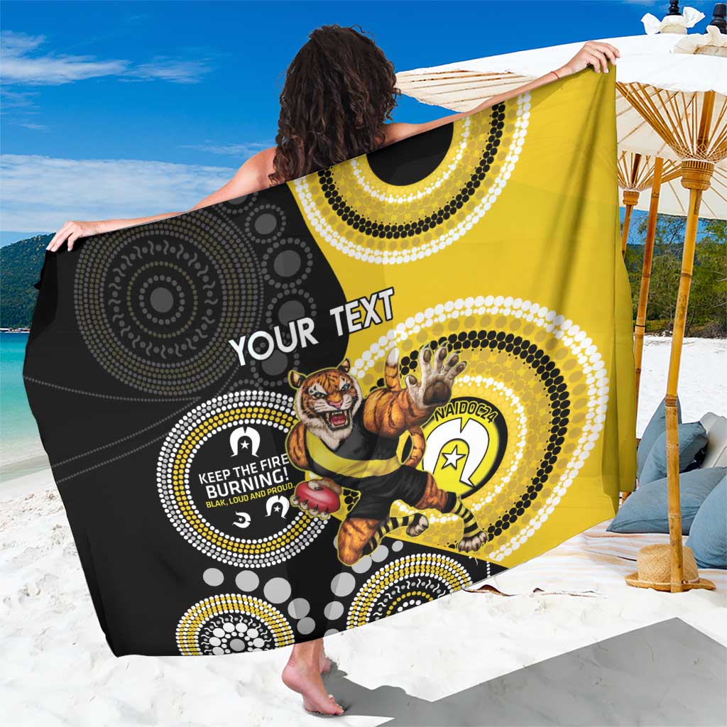 Custom AFL Richmond NAIDOC Week Sarong Keep The Fire Burning Indigenous Art