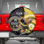Custom AFL Richmond NAIDOC Week Spare Tire Cover Keep The Fire Burning Indigenous Art