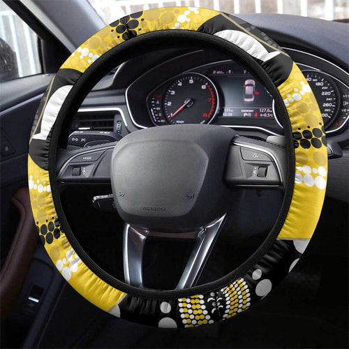 AFL Richmond NAIDOC Week Steering Wheel Cover Keep The Fire Burning Indigenous Art
