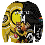 Custom AFL Richmond NAIDOC Week Sweatshirt Keep The Fire Burning Indigenous Art