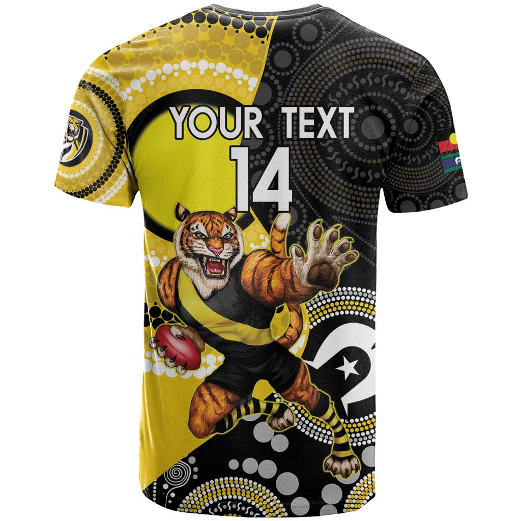 Custom AFL Richmond NAIDOC Week T Shirt Keep The Fire Burning Indigenous Art