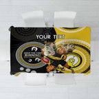 Custom AFL Richmond NAIDOC Week Tablecloth Keep The Fire Burning Indigenous Art