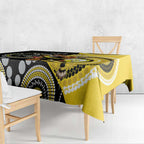 Custom AFL Richmond NAIDOC Week Tablecloth Keep The Fire Burning Indigenous Art