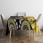 Custom AFL Richmond NAIDOC Week Tablecloth Keep The Fire Burning Indigenous Art