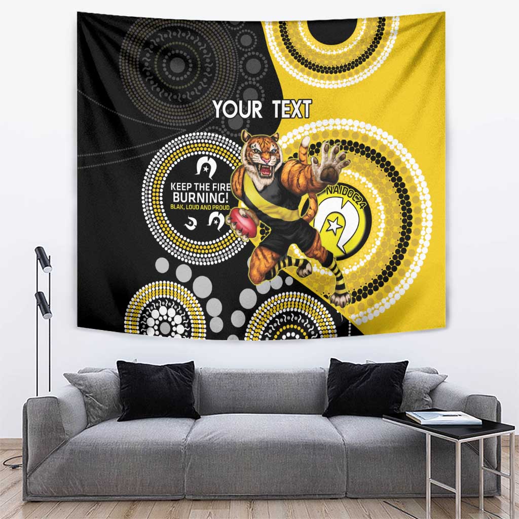 Custom AFL Richmond NAIDOC Week Tapestry Keep The Fire Burning Indigenous Art