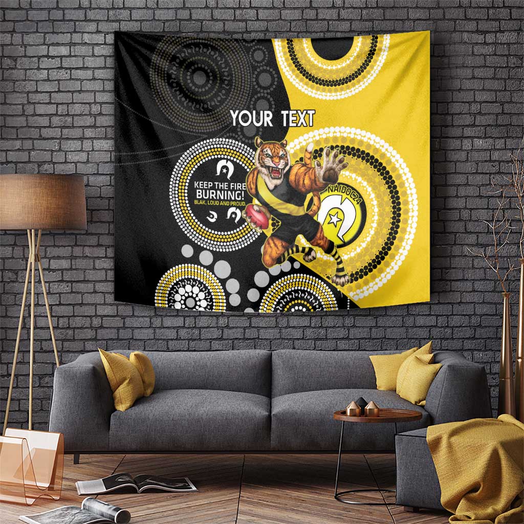 Custom AFL Richmond NAIDOC Week Tapestry Keep The Fire Burning Indigenous Art