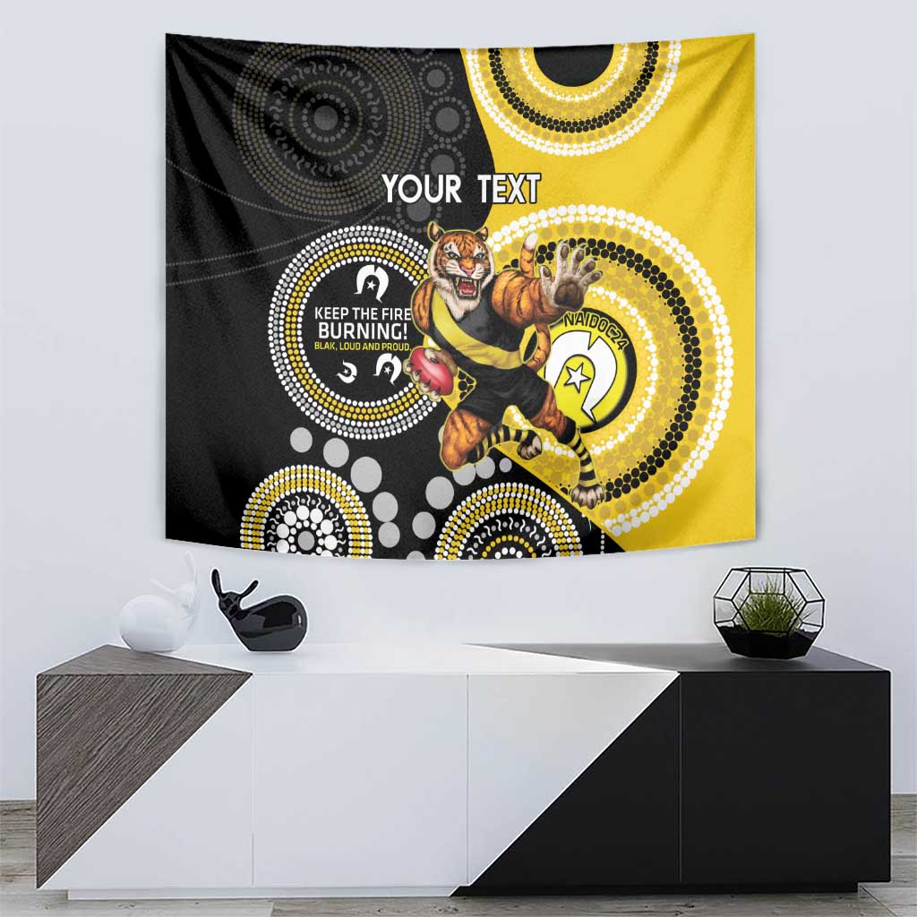 Custom AFL Richmond NAIDOC Week Tapestry Keep The Fire Burning Indigenous Art