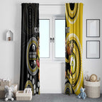 Custom AFL Richmond NAIDOC Week Window Curtain Keep The Fire Burning Indigenous Art