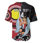 Custom AFL St Kilda NAIDOC Week Baseball Jersey Keep The Fire Burning Indigenous Art