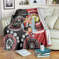 Custom AFL St Kilda NAIDOC Week Blanket Keep The Fire Burning Indigenous Art