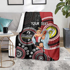 Custom AFL St Kilda NAIDOC Week Blanket Keep The Fire Burning Indigenous Art