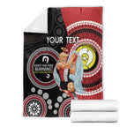 Custom AFL St Kilda NAIDOC Week Blanket Keep The Fire Burning Indigenous Art