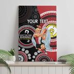 Custom AFL St Kilda NAIDOC Week Canvas Wall Art Keep The Fire Burning Indigenous Art
